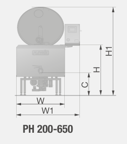 PH 200-650 technické dáta PH 200-650 technické dáta