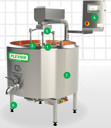 Syrárske kotle SKH-Cu 300–1500 l